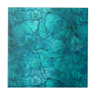 Ingewikkelde scheuren, lijnen in Blauwgroen en tur Tegeltje