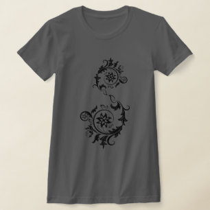 Ingewikkelde Sierlijke Mandala Bloem Spiraal Ontwe T-shirt