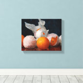 Ingewikkelde Sinaasappels van William Joseph McClo Canvas Afdruk (Insitu (Houten vloer))
