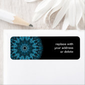 ingewikkelde sneeuwvlok etiket (Insitu)