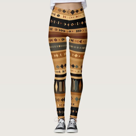Ingewikkelde stamlagen leggings (Voorkant)