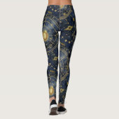 Ingewikkelde sterrenhemel kaarten Galaxy Leggings (Achterkant)