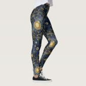 Ingewikkelde sterrenhemel kaarten Galaxy Leggings (Rechts)