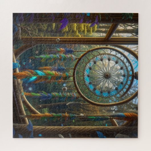  ingewikkelde Suncatcher Dreamcatcher Legpuzzel (Horizontaal)