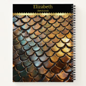 Ingewikkelde textuur van de huid van een giftige s notitieboek (Achterkant)