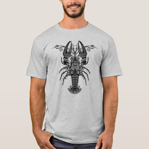 Ingewikkelde Tribale Mandala Kreeft Sierlijke T-Sh T-shirt