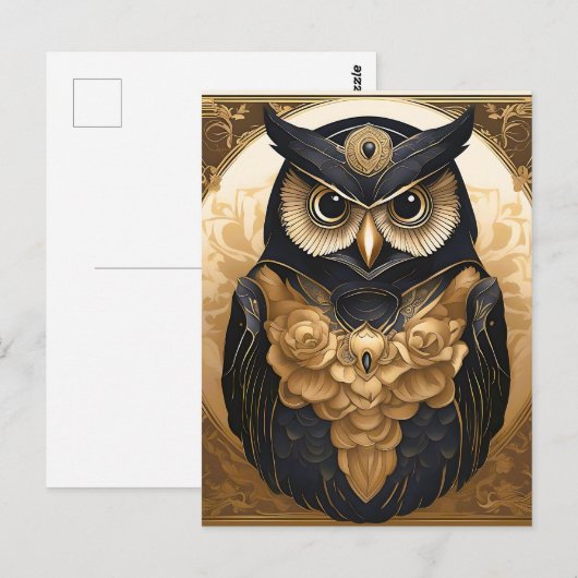 Ingewikkelde Uil  Briefkaart (Voorkant / Achterkant)