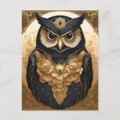 Ingewikkelde Uil  Briefkaart (Voorkant)