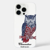 Ingewikkelde Uil houtsnijwerk Case-Mate iPhone Case (Achterkant)