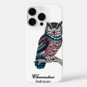 Ingewikkelde Uil houtsnijwerk Case-Mate iPhone Case (Achterkant)