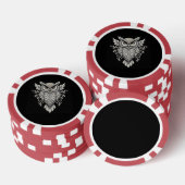 ingewikkelde uil-mandala poker chips (Opstapeling)