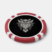 ingewikkelde uil-mandala poker chips (Enkel)