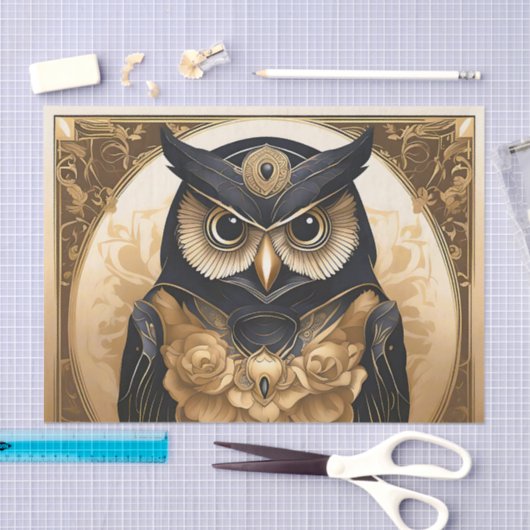 Ingewikkelde Uil  Tissuepapier (Craft)