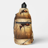 Ingewikkelde Vleugels: De Mug Fractale Kunst Sling Bag (Voorkant)