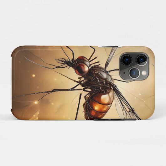 Ingewikkelde vleugels: de muggenfractale kunst Case-Mate iPhone case (Achterkant (horizontaal))