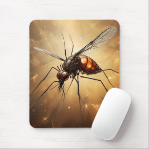 Ingewikkelde vleugels: de muggenfractale kunst muismat