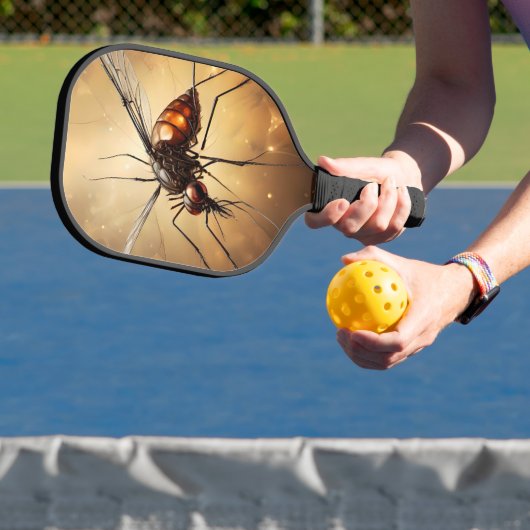 Ingewikkelde vleugels: de muggenfractale kunst pickleball paddle (Insitu)