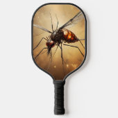 Ingewikkelde vleugels: de muggenfractale kunst pickleball paddle (Voorkant)