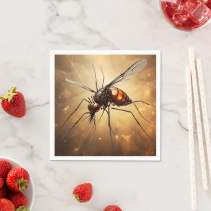 Ingewikkelde vleugels: de muggenfractale kunst servet