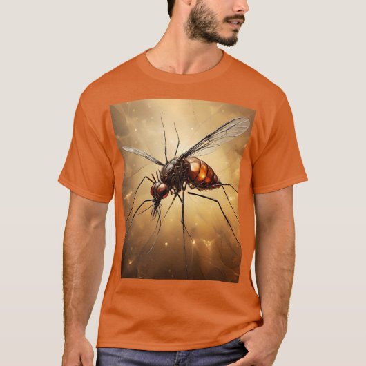 Ingewikkelde vleugels: de muggenfractale kunst t-shirt (Voorkant)