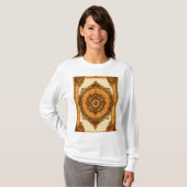 Ingewikkelde vlinder Mandala Boho T-shirt (Voorkant volledig)