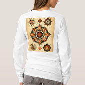 Ingewikkelde vlinder Mandala Boho T-shirt (Achterkant)
