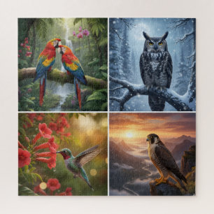 Ingewikkelde Vogel Legpuzzel Afbeelding