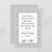 Ingewikkelde wijnsluitingskaart informatiekaartje (Voorkant / Achterkant)