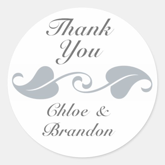 Ingewikkelde wijnstokken dank u Sticker (Voorkant)