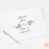 Ingewikkelde wijnstokken dank u Sticker (Envelop)