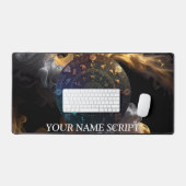 Ingewikkelde Zodiac Disc Astrologie Kunst & Decor Bureaumat (Keyboard & Muis)