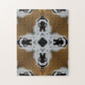 Ingewikkelde Zwart Bruin Puzzel Challenge (Verticaal)