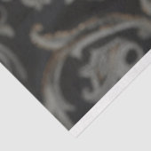 Ingewikkelde zwarte koninklijke gekroonde spinkuns tissuepapier (Detail)