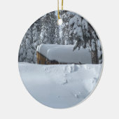 Ingezaaide cabine keramisch ornament (Links)