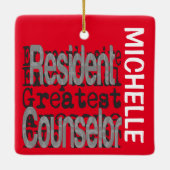 Ingezeten raadsman Extraordinaire CUSTOM Keramisch Ornament (Achterkant)