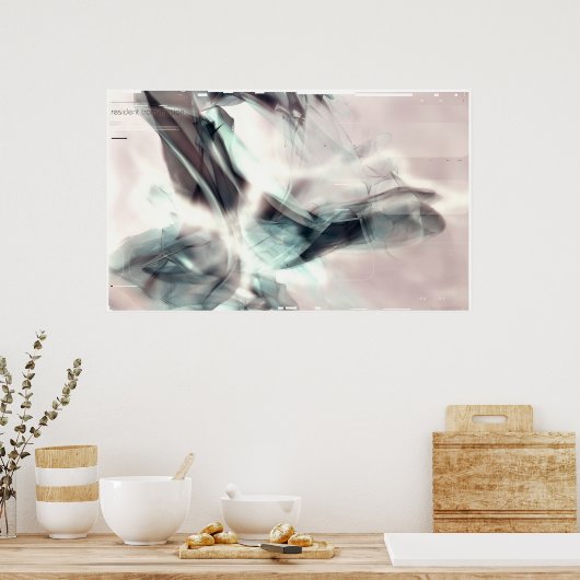 ingezeten transmissie poster (Keuken)