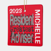 Ingezetene Adviseur Extraordinaire CUSTOM Keramisch Ornament (Links)