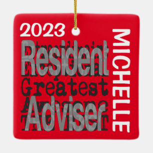 Ingezetene Adviseur Extraordinaire CUSTOM Keramisch Ornament