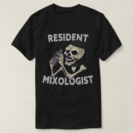 Ingezetene Mixoloog Funny Barkeeper 3 T-shirt (Design voorkant)