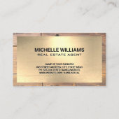 Ingezetenen onroerend goed | Goud- en houtgrens Visitekaartje (Achterkant)