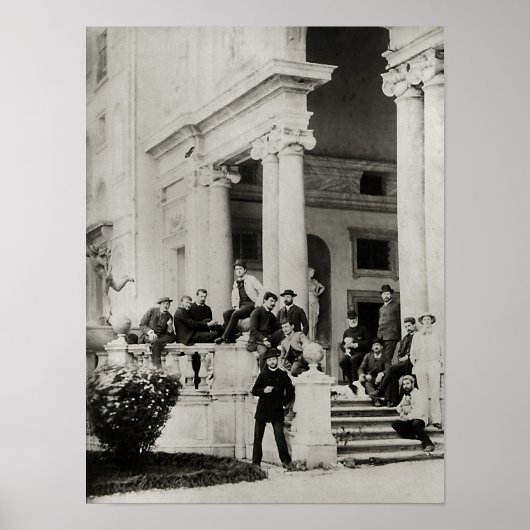 Ingezetenen van Villa Medici in Rome Poster (Voorkant)