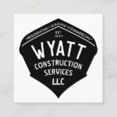 Ingezetenen voor commerciële scheepvaart vierkante visitekaartje (Voorkant)