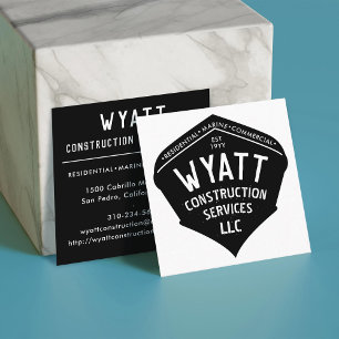 Ingezetenen voor commerciële scheepvaart vierkante visitekaartje