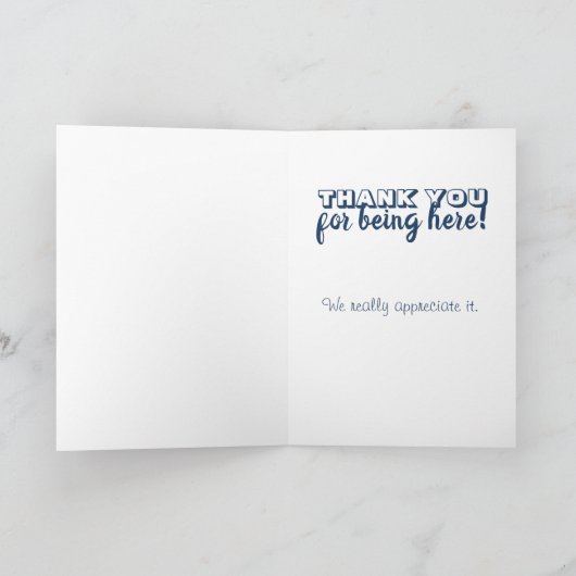 Ingezetenschap Bedankt voor waardering Kaart (Binnen)