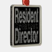 Ingezetenschap directeur Extraordinaire Metalen Ornament (Rechts)