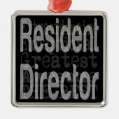 Ingezetenschap directeur Extraordinaire Metalen Ornament (Voorkant)
