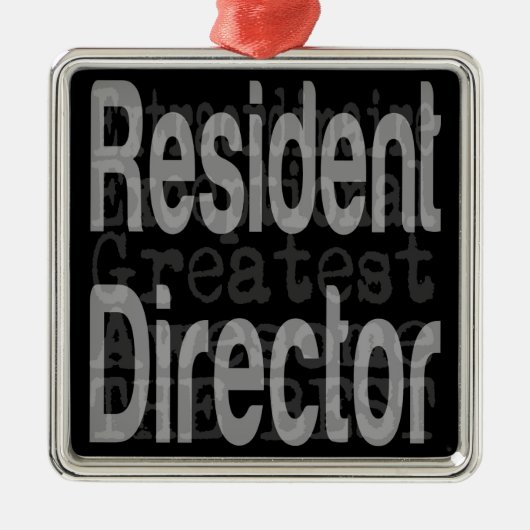 Ingezetenschap directeur Extraordinaire Metalen Ornament (Voorkant)