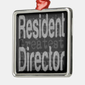 Ingezetenschap directeur Extraordinaire Metalen Ornament (Links)