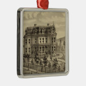 Ingezetenschap van AM Brown Metalen Ornament (Rechts)