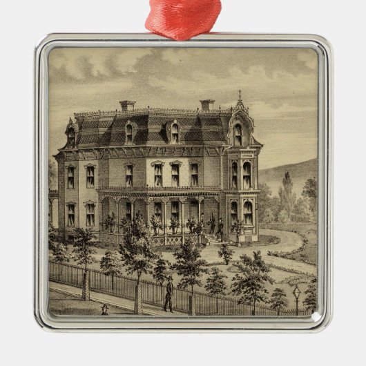 Ingezetenschap van AM Brown Metalen Ornament (Voorkant)
